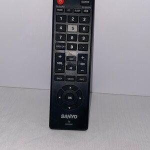 Sanyo Black TV Remote Control nh315up